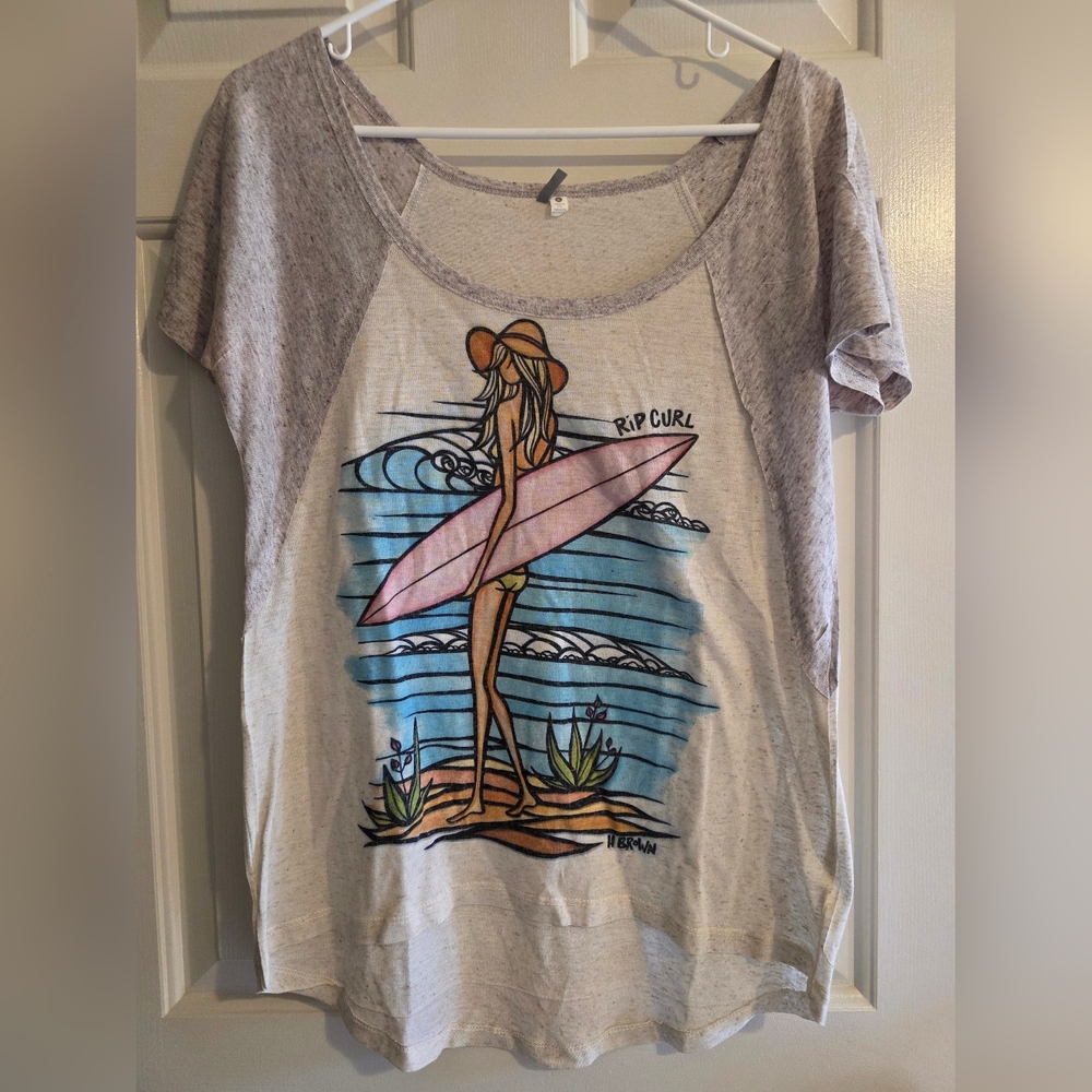 Rip Curl Beige Surfer Tee